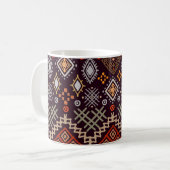 Mug Impression géométrique Boho d'art tribal (Devant gauche)