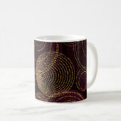 Mug Impression géométrique Or Luxuriante (Devant droit)