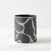 Mug Impression Giraffe noir et gris clair (Centre)