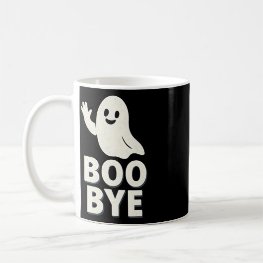 Mug Impression graphique Boo Bye Ghost Halloween (Gauche)