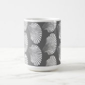 Mug Impression, gris et blanc des blocs de coquilles d (Centre)