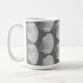 Mug Impression, gris et blanc des blocs de coquilles d (Gauche)