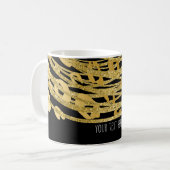 Mug Impression guépard Glamour Doré Impression Animaux (Devant gauche)