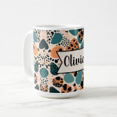 Mug Impression guépard personnalisée (Devant gauche)