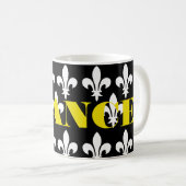 Mug Impression héraldique médiévale monochrome de Fran (Devant droit)