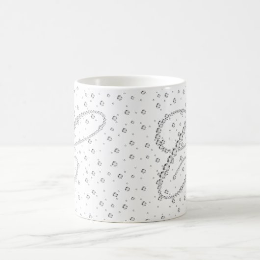 Mug Impression initiale en diamants blancs C monogramm (Centre)