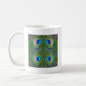 Mug Impression kaléidoscope de plumes de paon (Gauche)
