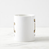Mug Impression léopard initiale k minuscule et nom (Centre)
