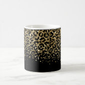 Mug Impression léopard or noir paillettes Superpositio (Centre)