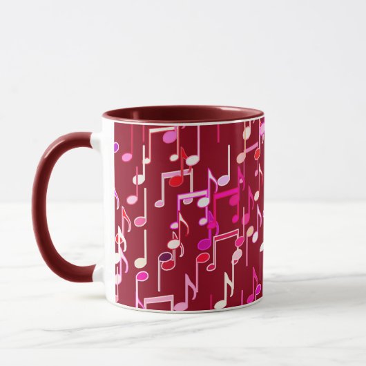 Mug Impression musicale - bordeaux, multi (Gauche)