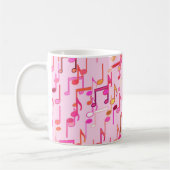 Mug Impression musicale - rose, multi (Gauche)