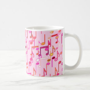 Mug Impression musicale - rose, multi