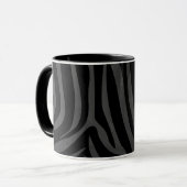 Mug Impression noire et grise Zebra (Devant gauche)