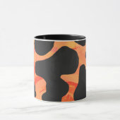 Mug Impression noire et orange de vache (Centre)