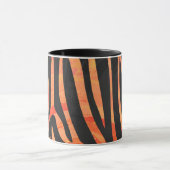 Mug Impression noire et orange Zebra (Centre)