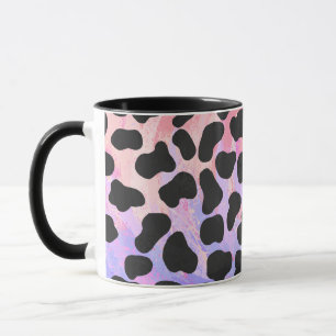 Mug Impression noire et rose dalmate