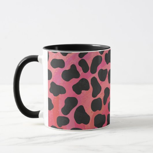 Mug Impression noire et rouge dalmate (Gauche)