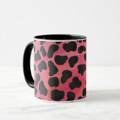 Mug Impression noire et rouge dalmate (Devant gauche)