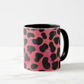 Mug Impression noire et rouge dalmate (Devant droit)