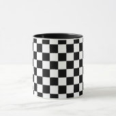 Mug Impression numérique des échecs noirs et blancs (Centre)