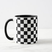 Mug Impression numérique des échecs noirs et blancs (Gauche)