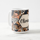 Mug Impression personnalisée guépard et zèbre (Devant gauche)
