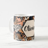 Mug Impression personnalisée guépard et zèbre (Devant gauche)