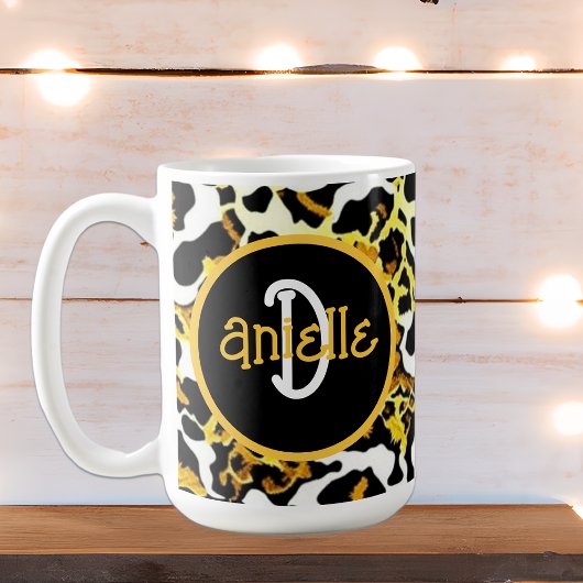 Mug Impression personnalisée Leopard et Zebra Fur