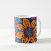 Mug Impression pop art floral (Devant droit)