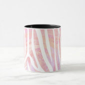 Mug Impression rose et blanc Zebra (Centre)