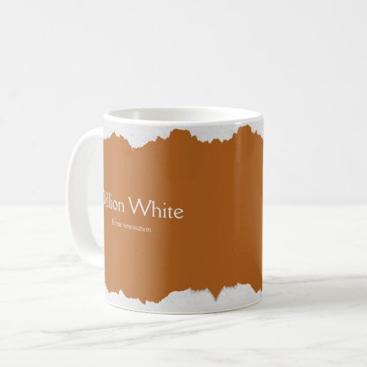 Mug Impression texturée gris marron (Devant gauche)
