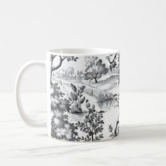 Mug Impression Toile Noire (Gauche)