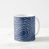 Mug Impression topographique biologique de la ligne te (Devant droit)
