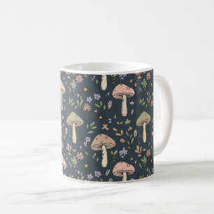 Mug Impression totale champignon bleu ardoise profond