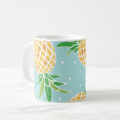 Mug Impression Tropicale Motif d'ananas en toute trans (Devant gauche)