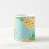Mug Impression Tropicale Motif d'ananas en toute trans (Centre)