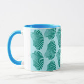 Mug Impression, turquoise et aqua à coque de pétoncle (Gauche)