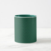 Mug Impression turquoise vert en fibre de carbone (Centre)