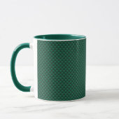 Mug Impression turquoise vert en fibre de carbone (Gauche)