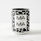 Mug Impression vache MAMA lettrage gras (Centre)