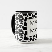Mug Impression vache MAMA lettrage gras (Devant gauche)