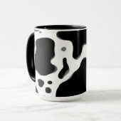 Mug Impression vache noir et blanc | Animal tendance (Devant gauche)
