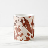 Mug Impression vache occidentale marron crème (Centre)