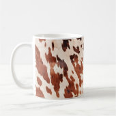 Mug Impression vache occidentale marron crème (Gauche)