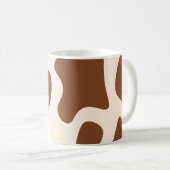 Mug Impression vache rose et marron (Devant droit)