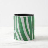 Mug Impression verte et blanche Zebra (Centre)