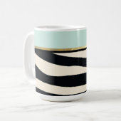 Mug Impression verte, noire et zébrée (Devant gauche)