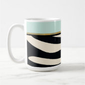 Mug Impression verte, noire et zébrée (Gauche)