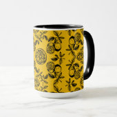 Mug Impression vintage d'agrumes (Devant droit)