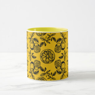Mug Impression vintage d'agrumes